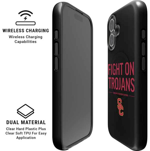 University of Southern California Fight On Trojans iPhone 16 Plus Magsafe Impact Case