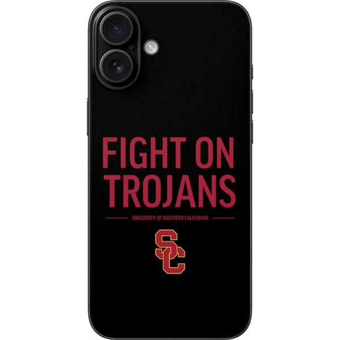 University of Southern California Fight On Trojans iPhone 16 Plus Skin