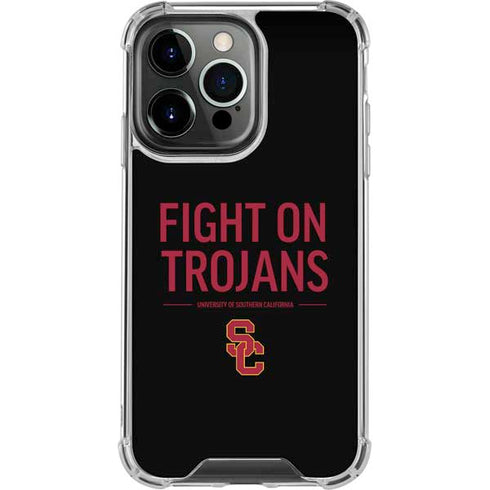 University of Southern California Fight On Trojans iPhone 16 Pro Max Clear Case