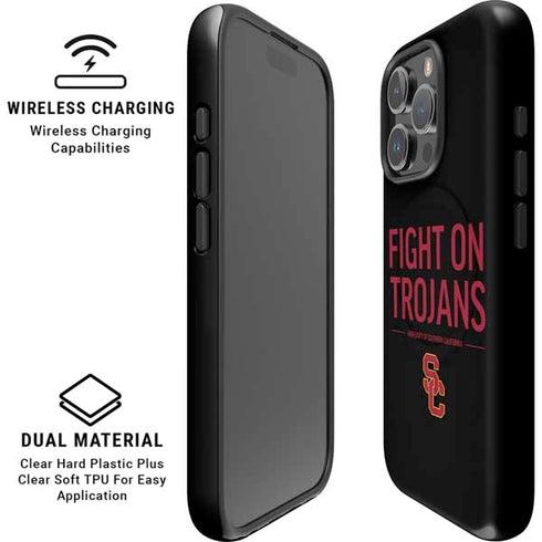 University of Southern California Fight On Trojans iPhone 16 Pro Max Magsafe Impact Case