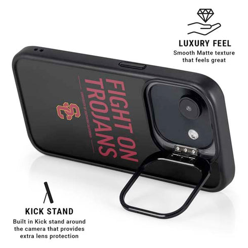 University of Southern California Fight On Trojans iPhone 16e Kickstand Case