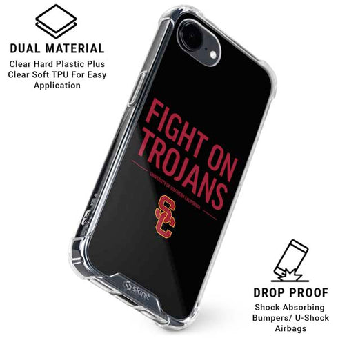 University of Southern California Fight On Trojans iPhone 16e Clear Case