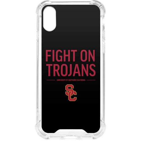 University of Southern California Fight On Trojans iPhone XS Clear Case