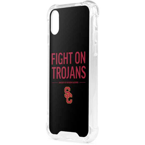 University of Southern California Fight On Trojans iPhone XS Clear Case