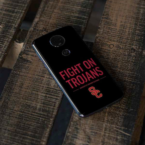 University of Southern California Fight On Trojans Moto E5 Plus Skin