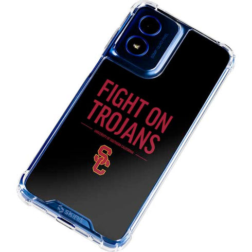 University of Southern California Fight On Trojans Moto G 5G (2024) Clear Case