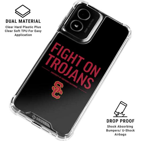 University of Southern California Fight On Trojans Moto G Power 5G (2024) Clear Case