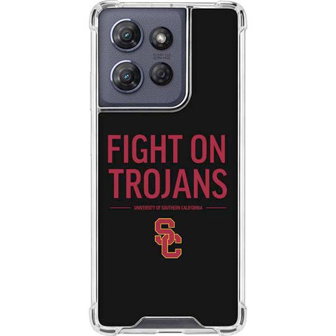 University of Southern California Fight On Trojans Moto G Stylus 5G (2025) Clear Case