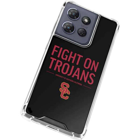 University of Southern California Fight On Trojans Moto G Stylus 5G (2025) Clear Case