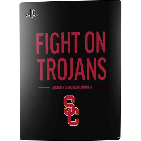 University of Southern California Fight On Trojans PS5 Digital Edition Console Skin