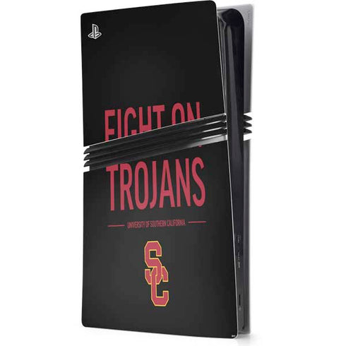 University of Southern California Fight On Trojans PS5 Pro Console Skin