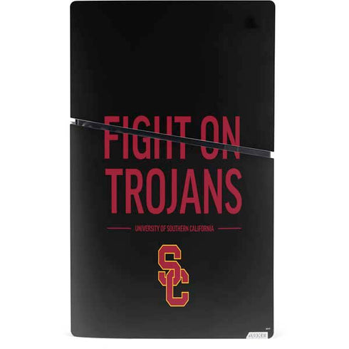 University of Southern California Fight On Trojans PS5 Slim Digital Edition Console Skin