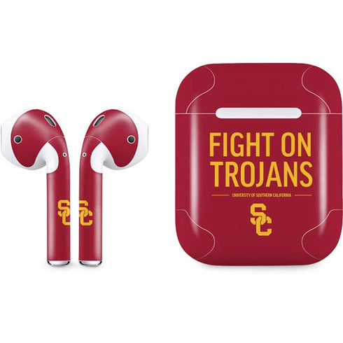 University of Southern California Fight On Trojans Red Apple AirPods Skin