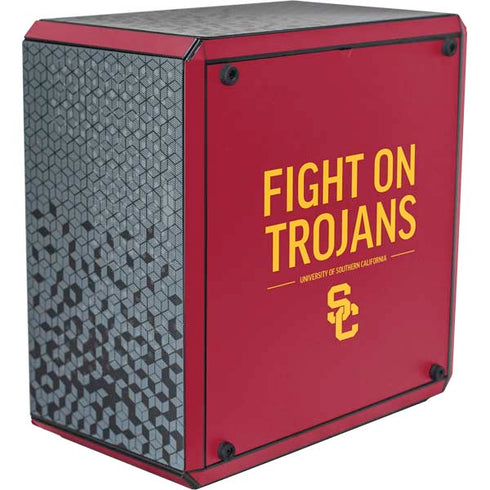 University of Southern California Fight On Trojans Red Cooler Master MasterBox Q300L Mini Tower Skin