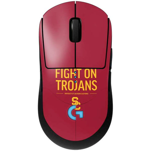 University of Southern California Fight On Trojans Red G Pro Wireless Gaming Mouse Skin