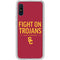 University of Southern California Fight On Trojans Red Galaxy A10e Clear Case