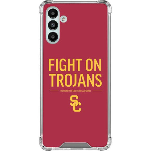 University of Southern California Fight On Trojans Red Galaxy A13 5G Clear Case