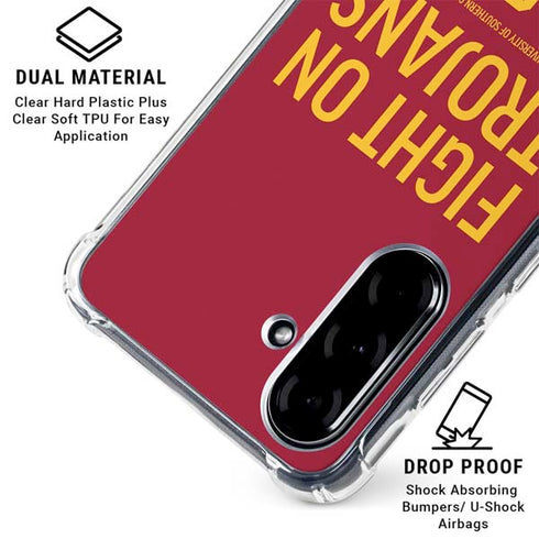 University of Southern California Fight On Trojans Red Galaxy A36 5G Clear Case