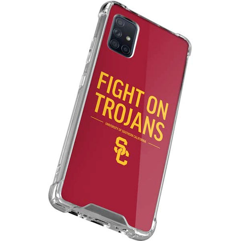 University of Southern California Fight On Trojans Red Galaxy A51 5G Clear Case