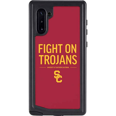 University of Southern California Fight On Trojans Red Galaxy Note 10 Waterproof Case