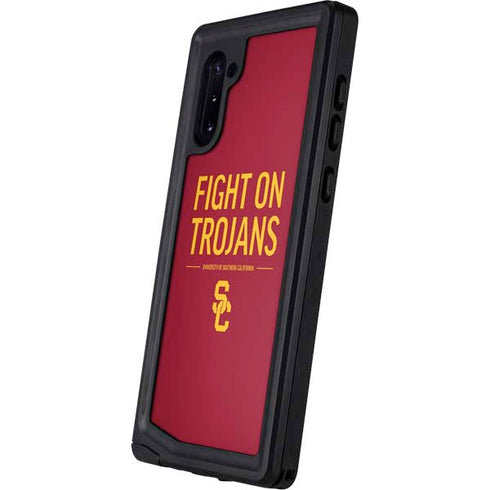 University of Southern California Fight On Trojans Red Galaxy Note 10 Waterproof Case