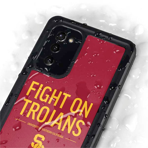 University of Southern California Fight On Trojans Red Galaxy Note20 5G Waterproof Case