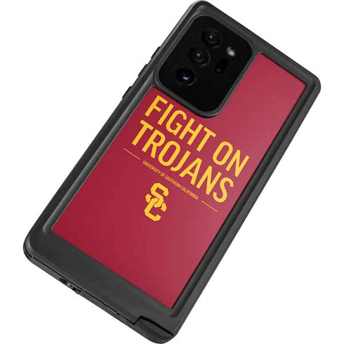 University of Southern California Fight On Trojans Red Galaxy Note20 Ultra 5G Waterproof Case
