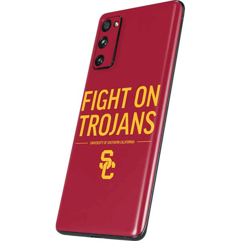 University of Southern California Fight On Trojans Red Galaxy S20 Fan Edition Skin