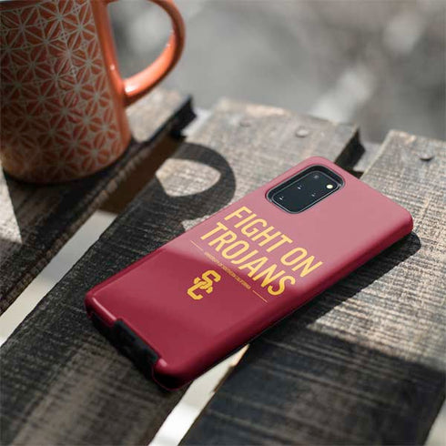 University of Southern California Fight On Trojans Red Galaxy S20 Plus Pro Case