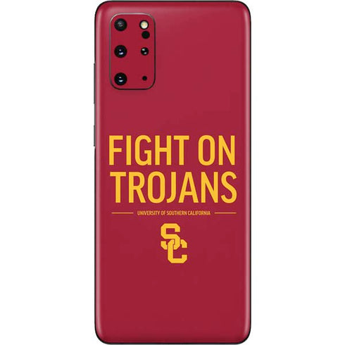 University of Southern California Fight On Trojans Red Galaxy S20 Plus Skin