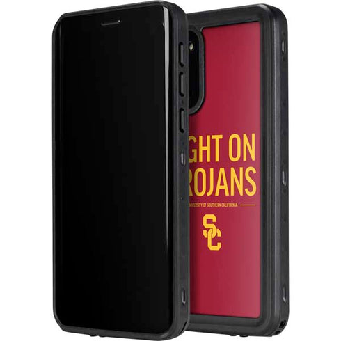 University of Southern California Fight On Trojans Red Galaxy S20 Plus Waterproof Case