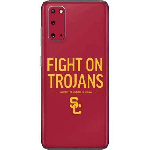 University of Southern California Fight On Trojans Red Galaxy S20 Skin