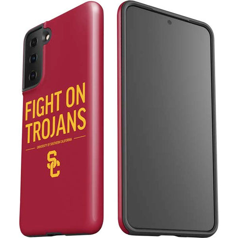 University of Southern California Fight On Trojans Red Galaxy S21 FE Pro Case