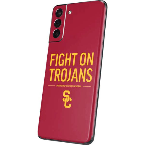 University of Southern California Fight On Trojans Red Galaxy S21 Plus 5G Skin