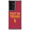 University of Southern California Fight On Trojans Red Galaxy S21 Ultra 5G Clear Case