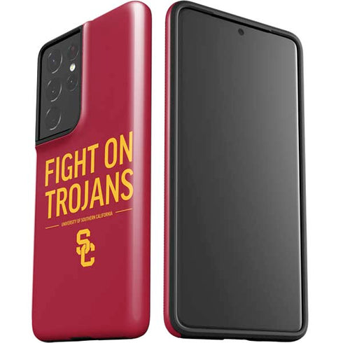 University of Southern California Fight On Trojans Red Galaxy S21 Ultra 5G Pro Case