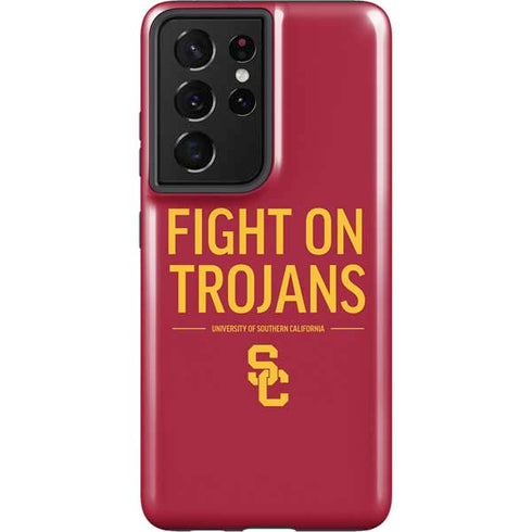 University of Southern California Fight On Trojans Red Galaxy S21 Ultra 5G Pro Case
