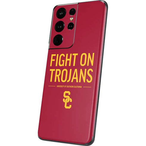 University of Southern California Fight On Trojans Red Galaxy S21 Ultra 5G Skin