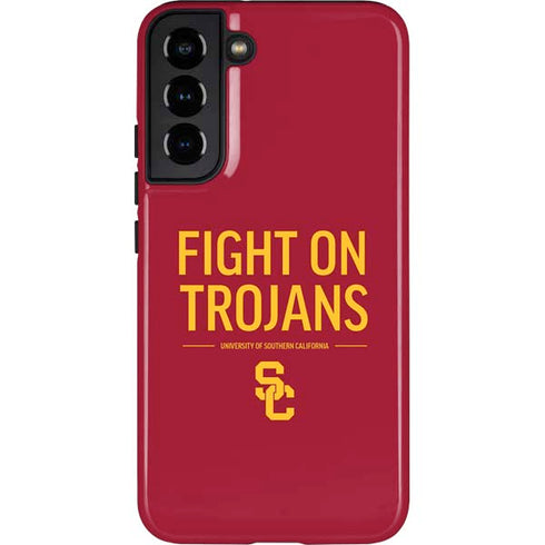 University of Southern California Fight On Trojans Red Galaxy S22 Plus Pro Case