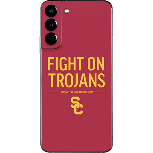 University of Southern California Fight On Trojans Red Galaxy S22 Plus Skin