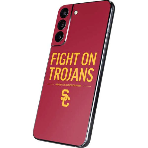 University of Southern California Fight On Trojans Red Galaxy S22 Plus Skin