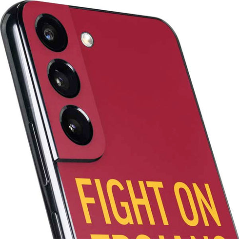 University of Southern California Fight On Trojans Red Galaxy S22 Skin