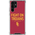 University of Southern California Fight On Trojans Red Galaxy S22 Ultra Clear Case