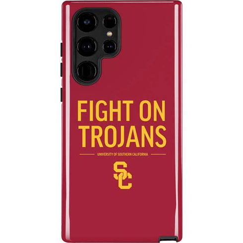 University of Southern California Fight On Trojans Red Galaxy S22 Ultra Pro Case