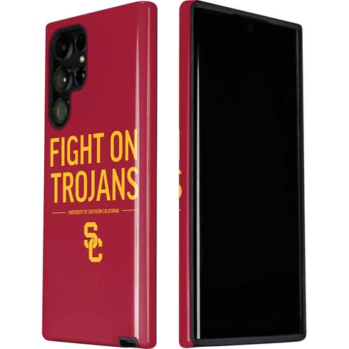 University of Southern California Fight On Trojans Red Galaxy S22 Ultra Pro Case