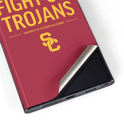 University of Southern California Fight On Trojans Red Galaxy S22 Ultra Skin