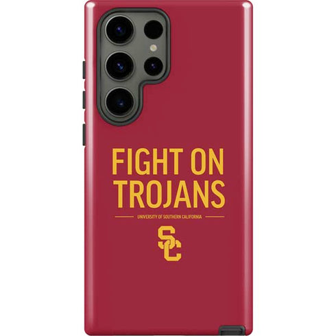 University of Southern California Fight On Trojans Red Galaxy S23 Ultra Pro Case