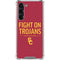 University of Southern California Fight On Trojans Red Galaxy S24 FE Clear Case