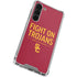 University of Southern California Fight On Trojans Red Galaxy S24 FE Clear Case