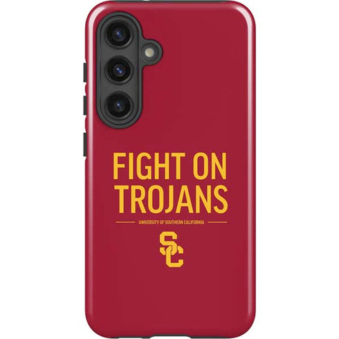 University of Southern California Fight On Trojans Red Galaxy S25 Impact Case